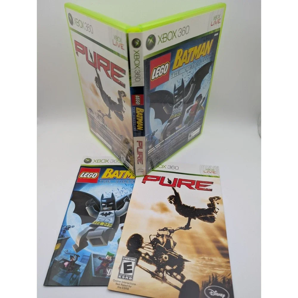 LEGO Batman: The Videogame / Pure (Microsoft Xbox 360) Complete CIB Excellent